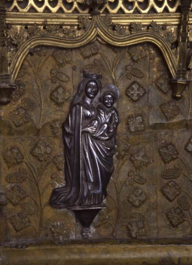 Détail : Vierge à l'Enfant. © Région Bourgogne-Franche-Comté, Inventaire du patrimoine