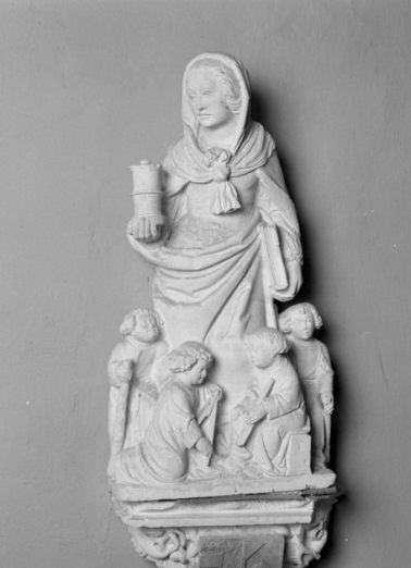 Groupe sculpté : Marie Cléophas, de face. © Région Bourgogne-Franche-Comté, Inventaire du patrimoine