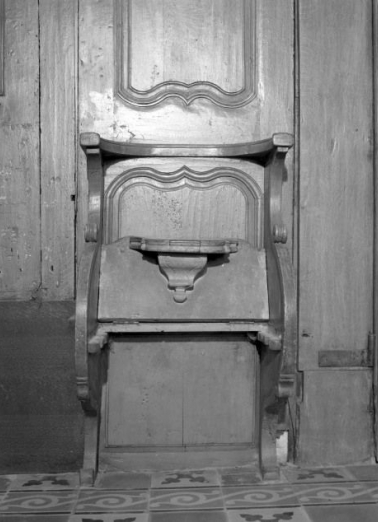 Stalle de célébrant. © Région Bourgogne-Franche-Comté, Inventaire du patrimoine