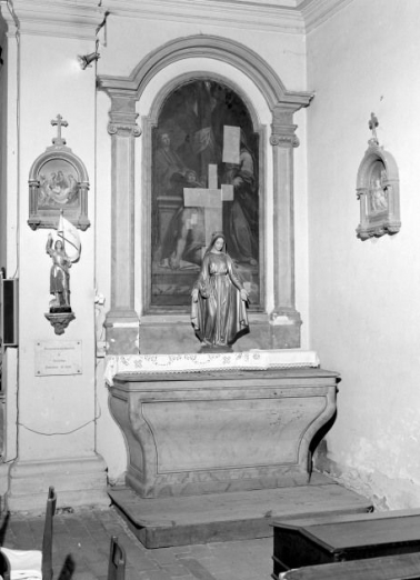 Autel-retable droit. © Région Bourgogne-Franche-Comté, Inventaire du patrimoine