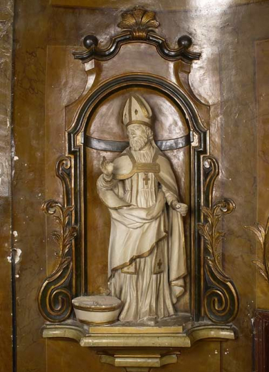 Vue d'ensemble dans la niche du retable © Région Bourgogne-Franche-Comté, Inventaire du patrimoine