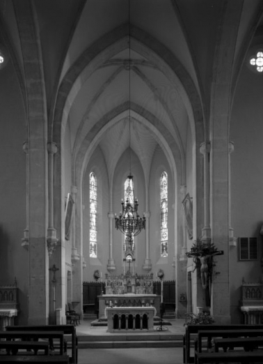 Vue rapprochée du choeur. © Région Bourgogne-Franche-Comté, Inventaire du patrimoine