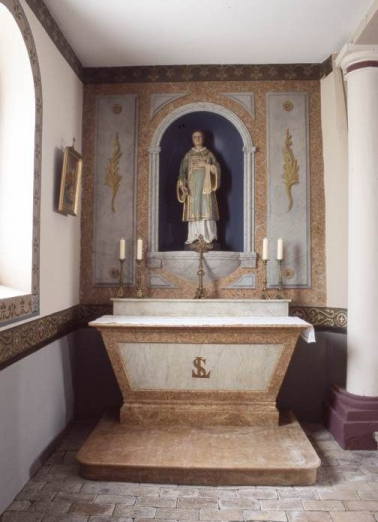 Autel-retable de saint Laurent. © Région Bourgogne-Franche-Comté, Inventaire du patrimoine