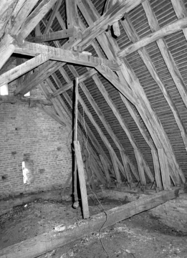 Comble du choeur depuis le mur de la nef. © Région Bourgogne-Franche-Comté, Inventaire du patrimoine