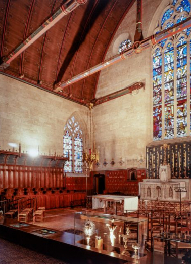 Grande chambre des Pauvres : chapelle. © Région Bourgogne-Franche-Comté, Inventaire du patrimoine