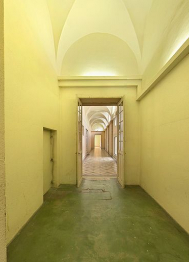 Couloir précédant la rotonde. © Région Bourgogne-Franche-Comté, Inventaire du patrimoine