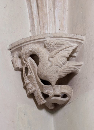 Culot de l'oratoire : aigle de saint Jean. © Région Bourgogne-Franche-Comté, Inventaire du patrimoine