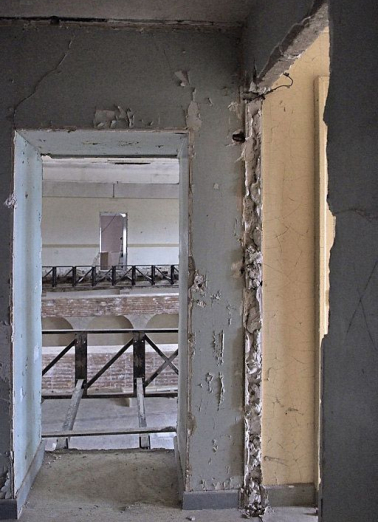 Pièce au-dessus de la salle voûtée pendant les travaux. © Région Bourgogne-Franche-Comté, Inventaire du patrimoine