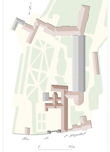 Plan-masse. © Région Bourgogne-Franche-Comté, Inventaire du patrimoine