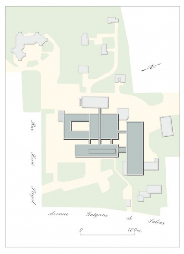 Plan-masse. © Région Bourgogne-Franche-Comté, Inventaire du patrimoine