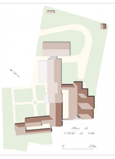 Plan-masse. © Région Bourgogne-Franche-Comté, Inventaire du patrimoine