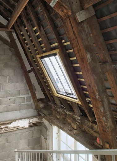 Charpente des combles. © Région Bourgogne-Franche-Comté, Inventaire du patrimoine