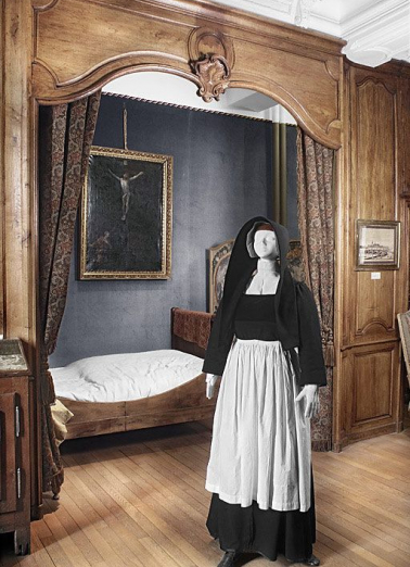 Chambre dite de la Maîtresse. © Région Bourgogne-Franche-Comté, Inventaire du patrimoine