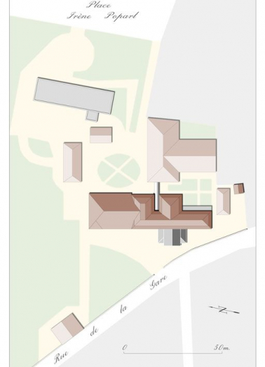 Plan-masse. © Région Bourgogne-Franche-Comté, Inventaire du patrimoine