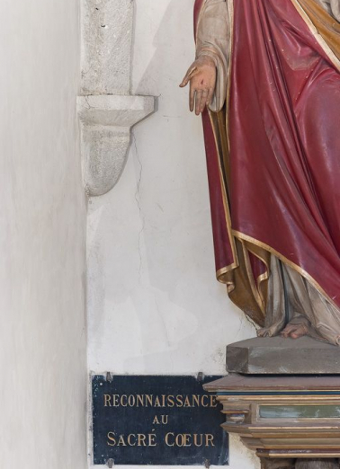 Culot postérieur gauche de la troisième travée de la nef. © Région Bourgogne-Franche-Comté, Inventaire du patrimoine