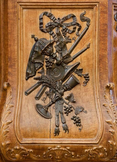 Détail d'un panneau. © Région Bourgogne-Franche-Comté, Inventaire du patrimoine