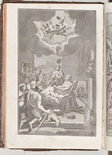 Estampe : L'Adoration des bergers. © Région Bourgogne-Franche-Comté, Inventaire du patrimoine