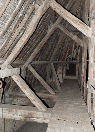 Charpente du choeur. © Région Bourgogne-Franche-Comté, Inventaire du patrimoine