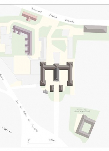 Plan-masse © Région Bourgogne-Franche-Comté, Inventaire du patrimoine