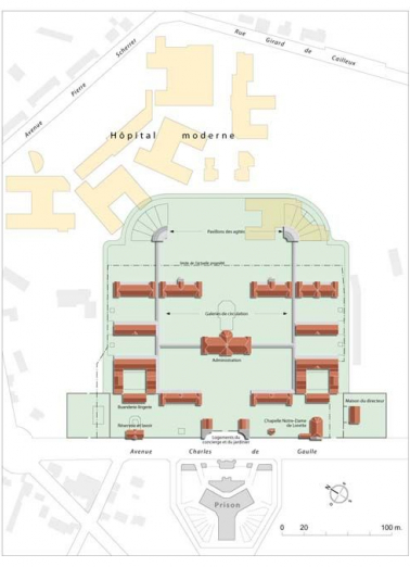 Plan-masse. © Région Bourgogne-Franche-Comté, Inventaire du patrimoine