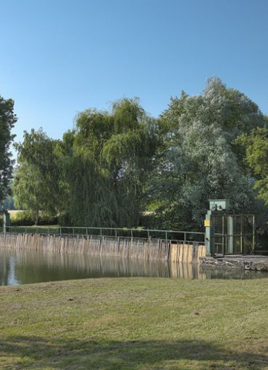 Vue rapprochée du barrage. © Région Bourgogne-Franche-Comté, Inventaire du patrimoine