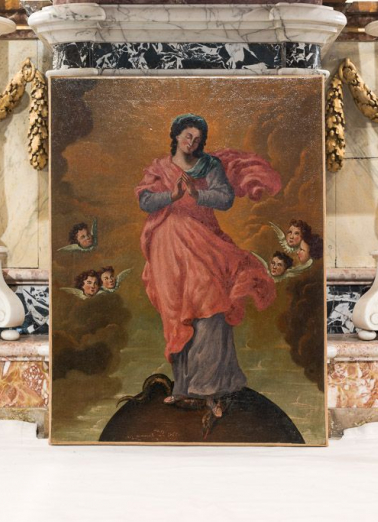 Tableau de la Vierge de l'Apocalypse : vue d'ensemble. © Région Bourgogne-Franche-Comté, Inventaire du patrimoine