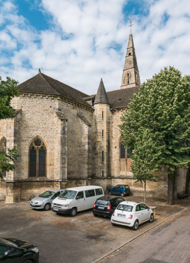 Vue du chevet et du bras nord. © Région Bourgogne-Franche-Comté, Inventaire du patrimoine
