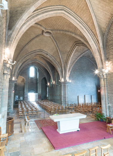 Vue du choeur, vers l'entrée. © Région Bourgogne-Franche-Comté, Inventaire du patrimoine