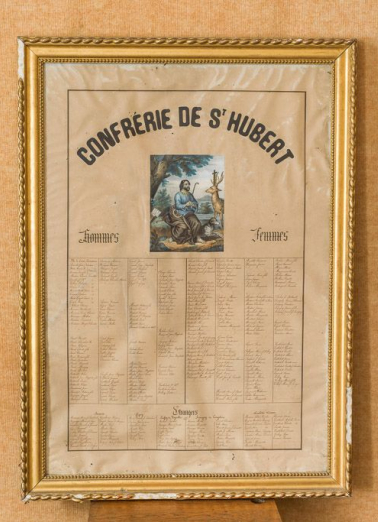 Vue d'ensemble du cadre de la conférie de saint Hubert. © Région Bourgogne-Franche-Comté, Inventaire du patrimoine