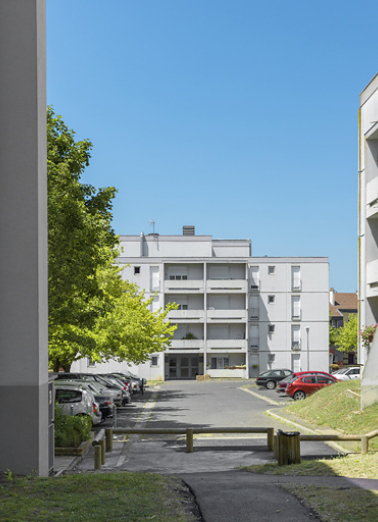 Bâtiment 27, façade antérieure. © Région Bourgogne-Franche-Comté, Inventaire du patrimoine