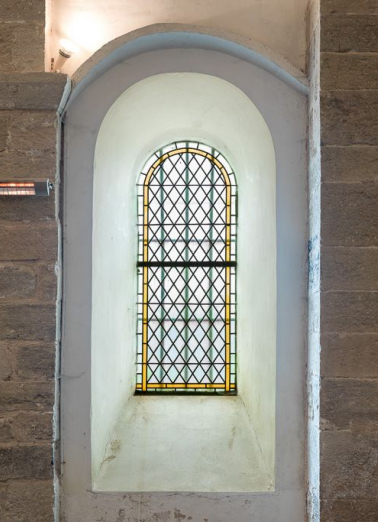 Vue d'ensemble, verrière de la nef. © Région Bourgogne-Franche-Comté, Inventaire du patrimoine