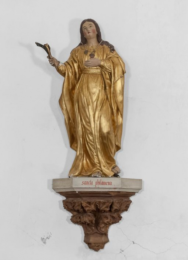 Statue de sainte-Philomène. © Région Bourgogne-Franche-Comté, Inventaire du patrimoine