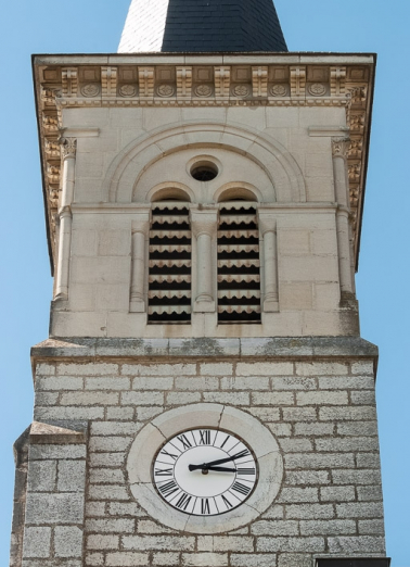 Clocher, élévation est. © Région Bourgogne-Franche-Comté, Inventaire du patrimoine