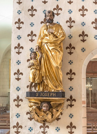 Saint Joseph et l'Enfant Jésus, vue générale. © Région Bourgogne-Franche-Comté, Inventaire du patrimoine Saint Joseph et l'Enfant Jésus, vue générale. © Région Bourgogne-Franche-Comté, Inventaire du patrimoine