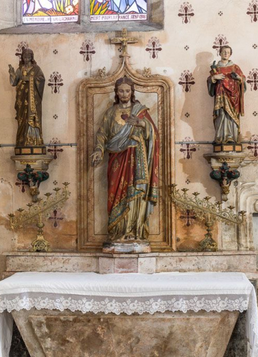 Christ : sacré-coeur. © Région Bourgogne-Franche-Comté, Inventaire du patrimoine