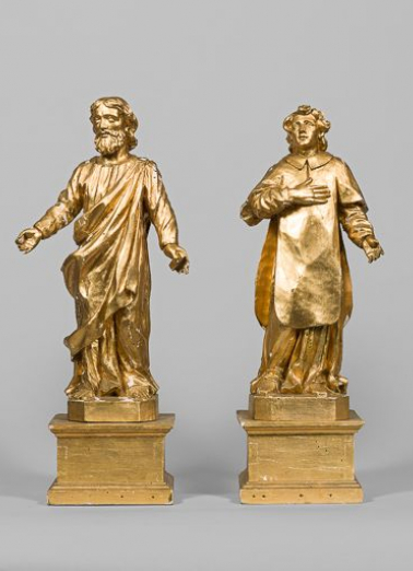 Saint apôtre et saint diacre. © Région Bourgogne-Franche-Comté, Inventaire du patrimoine Saint apôtre et saint diacre. © Région Bourgogne-Franche-Comté, Inventaire du patrimoine