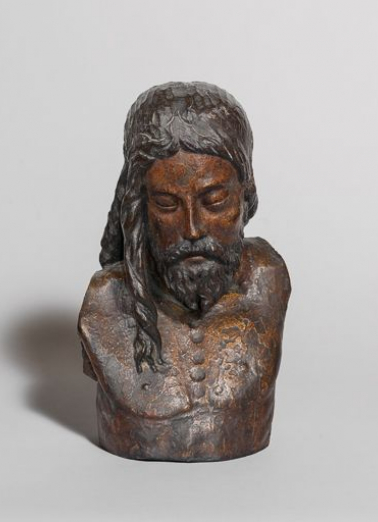 Buste du Christ, de face. © Région Bourgogne-Franche-Comté, Inventaire du patrimoine