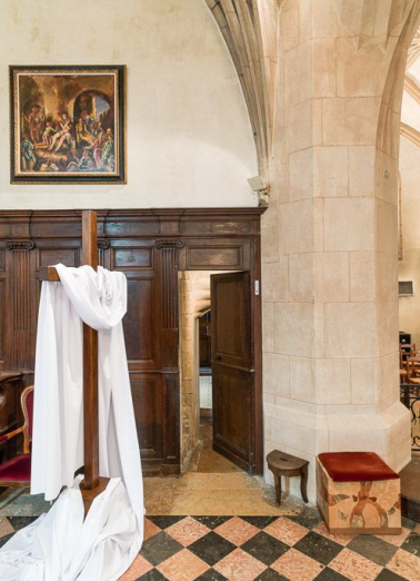 Porte de la sacristie. © Région Bourgogne-Franche-Comté, Inventaire du patrimoine