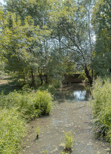 Vue du ponceau et du site. © Région Bourgogne-Franche-Comté, Inventaire du patrimoine
