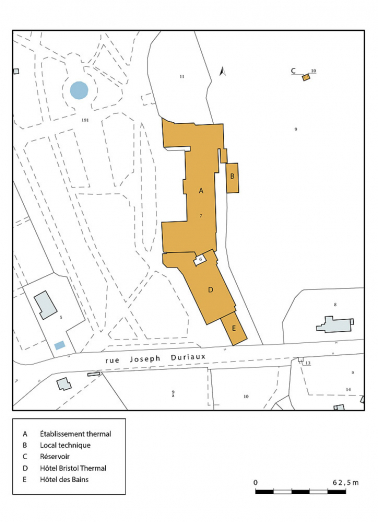 Plan-masse et de situation, extrait du plan cadastral (2020). © Région Bourgogne-Franche-Comté, Inventaire du patrimoine Plan-masse et de situation, extrait du plan cadastral (2020). © Région Bourgogne-Franche-Comté, Inventaire du patrimoine