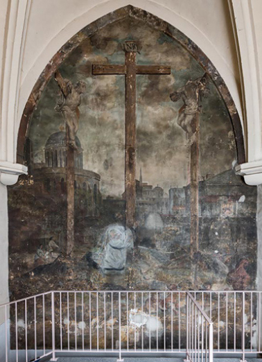  peinture monumentale luminaire d'applique © Région Bourgogne-Franche-Comté, Inventaire du patrimoine