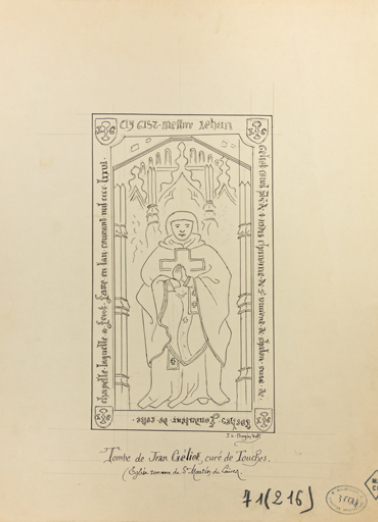 dalle funéraire © Région Bourgogne-Franche-Comté, Inventaire du patrimoine  dalle funéraire © Région Bourgogne-Franche-Comté, Inventaire du patrimoine