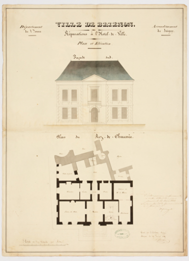 mairie théâtre © Région Bourgogne-Franche-Comté, Inventaire du patrimoine  mairie théâtre © Région Bourgogne-Franche-Comté, Inventaire du patrimoine