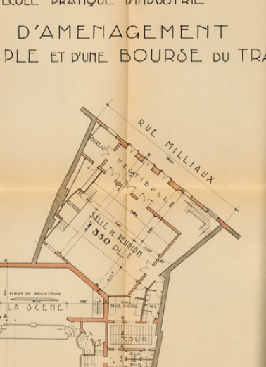 bourse du travail © Région Bourgogne-Franche-Comté, Inventaire du patrimoine  bourse du travail © Région Bourgogne-Franche-Comté, Inventaire du patrimoine