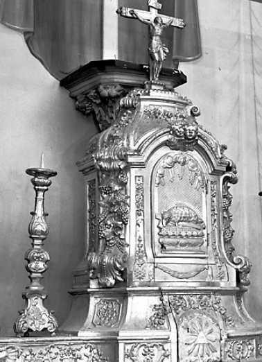 Détail du tabernacle. © Région Bourgogne-Franche-Comté, Inventaire du patrimoine