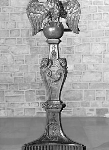 Lutrin à aigle monocéphale : vue de face. © Région Bourgogne-Franche-Comté, Inventaire du patrimoine