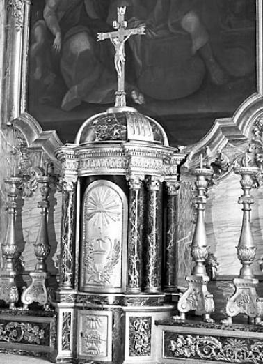 Vue d'ensemble tabernacle fermé. © Région Bourgogne-Franche-Comté, Inventaire du patrimoine