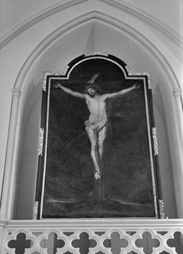 Tableau de la Crucifixion, 19ème siècle : vue de face © Région Bourgogne-Franche-Comté, Inventaire du patrimoine