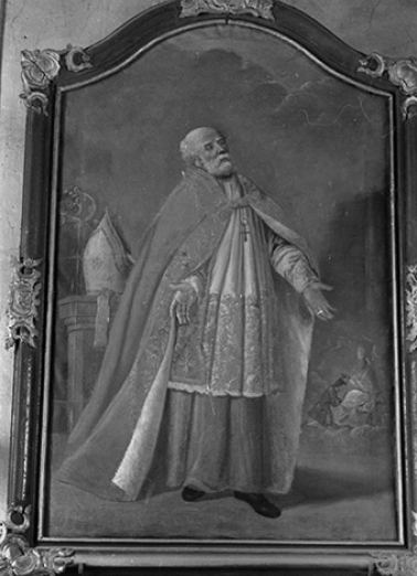 Tableau : saint Claude (?), peinture, 19ème siècle : vue de face © Région Bourgogne-Franche-Comté, Inventaire du patrimoine