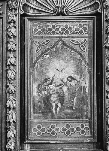Tableau : le Baptême du Christ, XIXe siècle : vue de face © Région Bourgogne-Franche-Comté, Inventaire du patrimoine